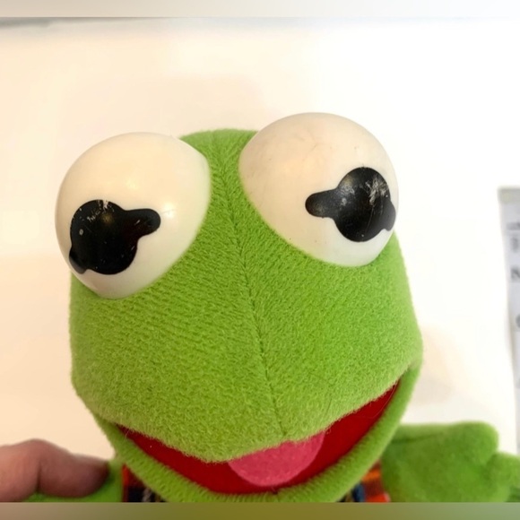 Vintage 1987 Baby Kermit the Frog Muppet Plush 9” - Picture 4 of 4